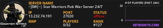 ~]SW[~| Star Warriors Pub War Server 24/7
