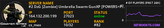 #2 DzG [Zombie] Umbrella Swarm GunXP [POWERS+PRS+LVL]