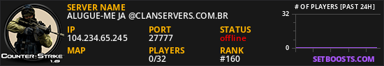 ALUGUE-ME JA @CLANSERVERS.COM.BR