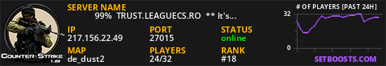 ████   99%  TRUST.LEAGUECS.RO  ** It's SUMMER TIME! **