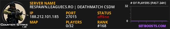 RESPAWN.LEAGUECS.RO | DEATHMATCH CSDM