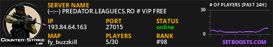 (--:--) PREDATOR.LEAGUECS.RO # VIP FREE