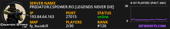 PREDATOR.CSPOWER.RO [LEGENDS NEVER DIE]