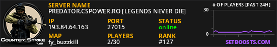 PREDATOR.CSPOWER.RO [LEGENDS NEVER DIE]