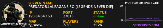 PREDATOR.LALEAGANE.RO [LEGENDS NEVER DIE]