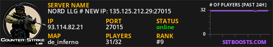 NORD LLG # NEW IP: 135.125.212.29:27015