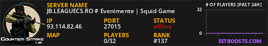 JB.LEAGUECS.RO # Evenimente | Squid Game