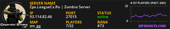 Zpx.LeagueCs.Ro | Zombie Server