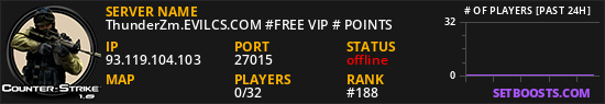 ThunderZm.EVILCS.COM #FREE VIP # POINTS
