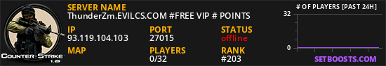 ThunderZm.EVILCS.COM #FREE VIP # POINTS