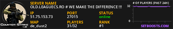 OLD.LEAGUECS.RO # WE MAKE THE DIFFERENCE !!!