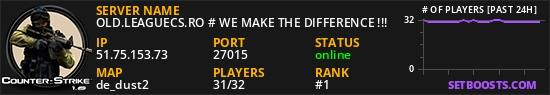 OLD.LEAGUECS.RO # WE MAKE THE DIFFERENCE !!!