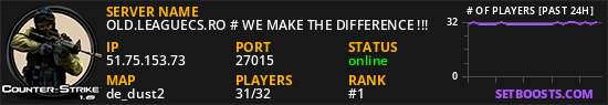 OLD.LEAGUECS.RO # WE MAKE THE DIFFERENCE !!!