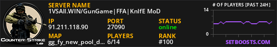 1VSAll.WIN/GunGame|FFA|KnIfE MoD