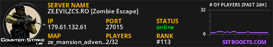 ZE.EVILZCS.RO [Zombie Escape]