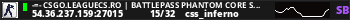 -=- CSGO.LEAGUECS.RO | BATTLEPASS PHANTOM CORE S1 | V.I.P | RANK SYSTEM ULTIMATE -=-