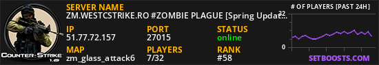 ZM.WESTCSTRIKE.RO #ZOMBIE PLAGUE [Spring Update]