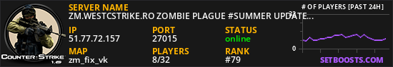 ZM.WESTCSTRIKE.RO ZOMBIE PLAGUE #SUMMER UPDATE #1