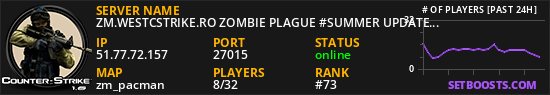 ZM.WESTCSTRIKE.RO ZOMBIE PLAGUE #SUMMER UPDATE #1