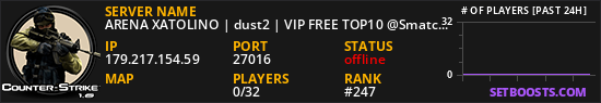 ARENA XATOLINO | dust2 | VIP FREE TOP10 @SmatchBR