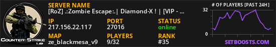 [RoZ] .:Zombie Escape:.| Diamond-X ! | [VIP - CSO]
