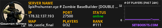 SpkProhunter.xyz # Zombie BaseBuilder [DOUBLE REWARDS!]