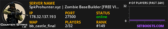 SpkProhunter.xyz | Zombie BaseBuilder [FREE VIP 24/7]