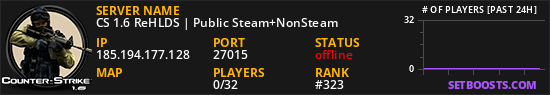 CS 1.6 ReHLDS | Public Steam+NonSteam