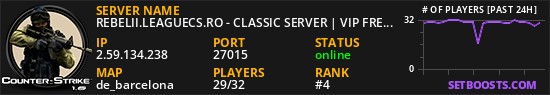 REBELII.LEAGUECS.RO - CLASSIC SERVER | VIP FREE