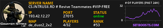 CS.INTRUSII.RO # Revive Teammates #VIP-FREE
