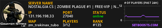 NOSTALGIA CS | ZOMBIE PLAGUE #1 | FREE-VIP | NOSTALGIACS.COM