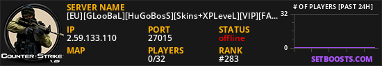 [EU][GLooBaL][HuGoBosS][Skins+XPLeveL][VIP][FASTDL]