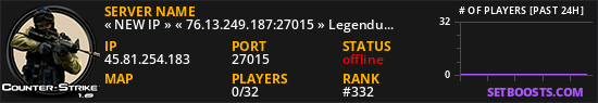 « NEW IP » « 76.13.249.187:27015 » LegenduArena PB