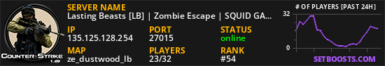 Lasting Beasts [LB] | Zombie Escape | SQUID GAME | BOSS FIGHT
