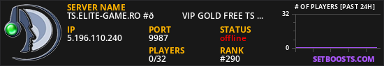 TS.ELITE-GAME.RO #👑═► VIP GOLD FREE TS ON  ◄═👑