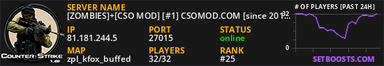 [ZOMBIES]+[CSO MOD] [#1] CSOMOD.COM [since 2012]