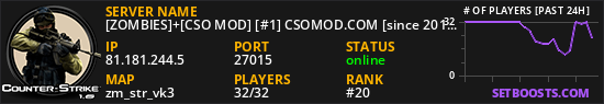[ZOMBIES]+[CSO MOD] [#1] CSOMOD.COM [since 2012]