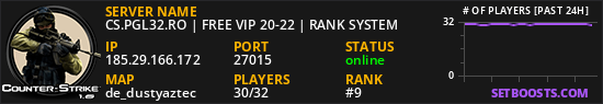 CS.PGL32.RO | FREE VIP 20-22 | RANK SYSTEM