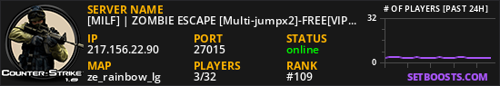 [MILF] | ZOMBIE ESCAPE [Multi-jumpx2]-FREE[VIP]