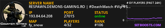 RESPAWN.DEMONS-GAMING.RO | #DeathMatch #Vip #Skin