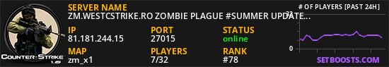 ZM.WESTCSTRIKE.RO ZOMBIE PLAGUE #SUMMER UPDATE #1