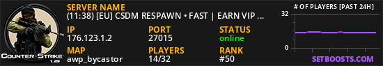 (10:05) [EU] CSDM RESPAWN • FAST | EARN VIP | SHOP | FURLED.P