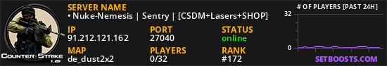 • Nuke-Nemesis | Sentry | [CSDM+Lasers+SHOP]