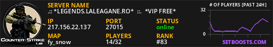 .:: *LEGENDS.LALEAGANE.RO*  ::.  *VIP FREE*