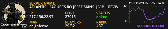 ATLANTIS.LEAGUECS.RO [FREE SKINS | VIP | REVIVE]