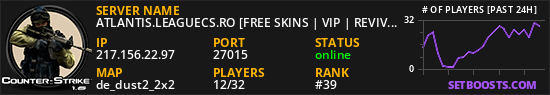ATLANTIS.LEAGUECS.RO [FREE SKINS | VIP | REVIVE]