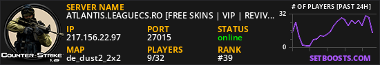 ATLANTIS.LEAGUECS.RO [FREE SKINS | VIP | REVIVE]