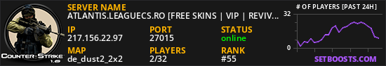 ATLANTIS.LEAGUECS.RO [FREE SKINS | VIP | REVIVE]