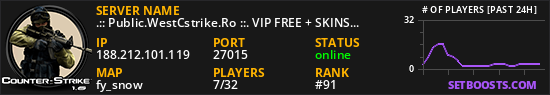.:: Public.WestCstrike.Ro ::. VIP FREE + SKINS WEAPONS