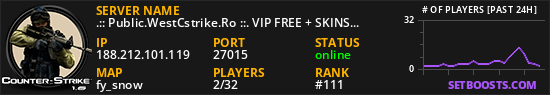 .:: Public.WestCstrike.Ro ::. VIP FREE + SKINS WEAPONS